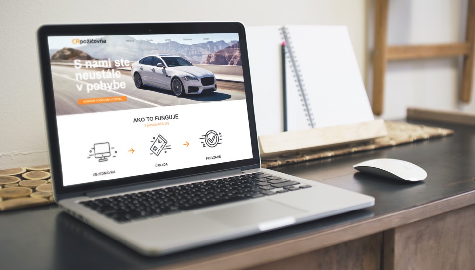 Business website CR CarRental, for fast and interactive access to the services of this company.
