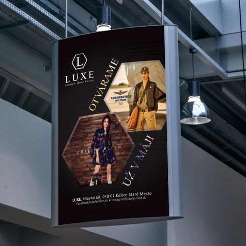 Vizual comunication and campaign for brand LUXE